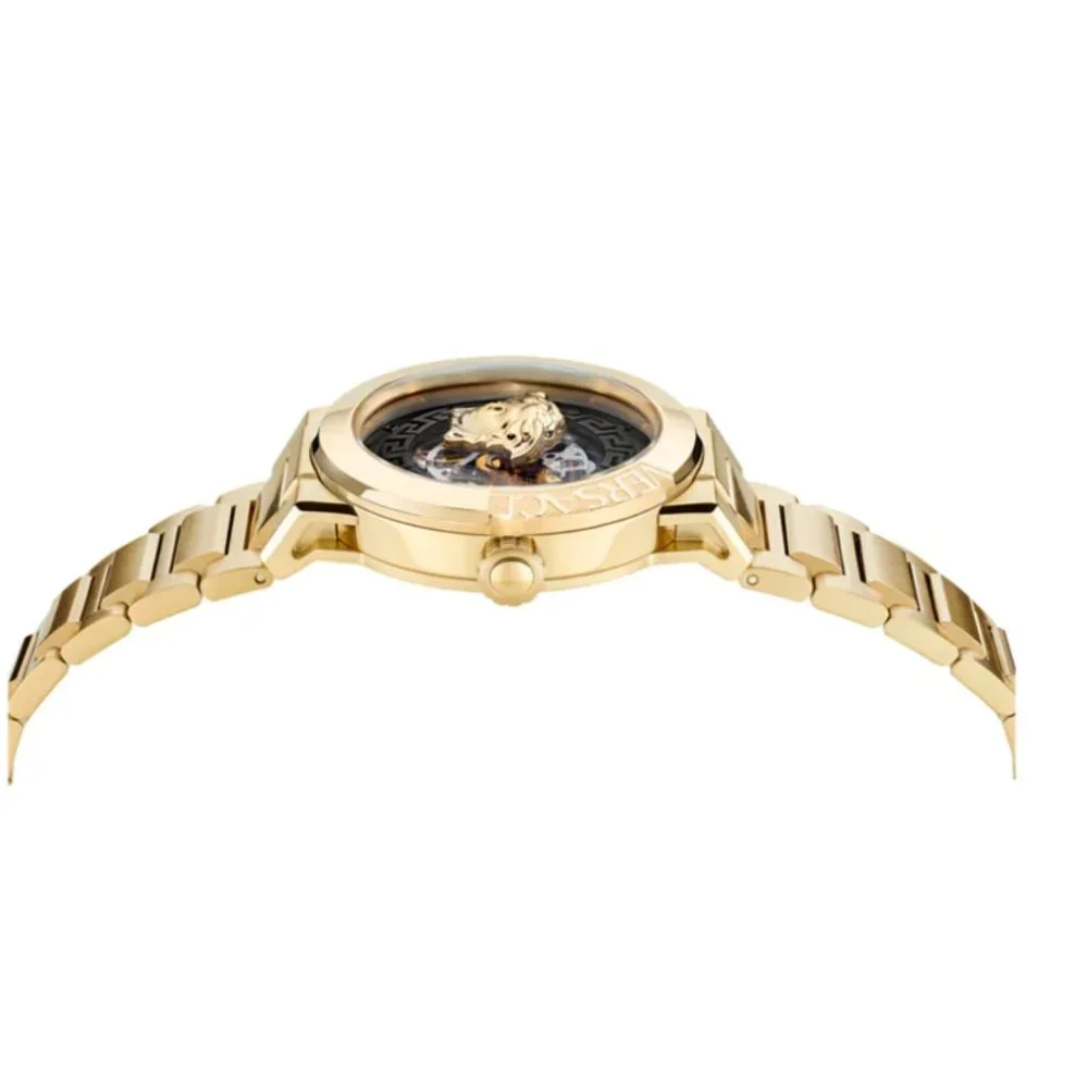 Versace Limited Edition Gold Skeleton Automatic 40mm Watch